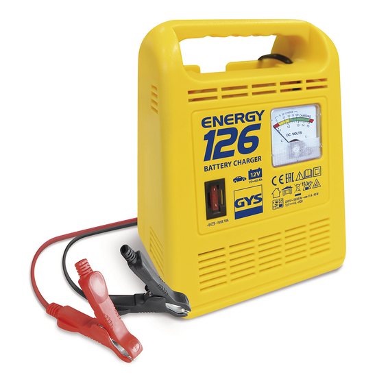 GYS Energy 126 - Chargeur de batterie - Batteries 12 V de 15 &agrave; 60 Ah