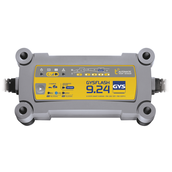 GYS Flash 9.24 - Chargeur et mainteneur de charge automatique - Batteries 6 - 12 - 24 V