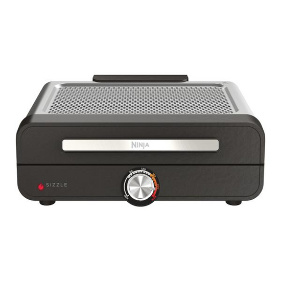 Ninja Sizzle GR101EU - Grill et plancha &eacute;lectrique d'int&eacute;rieur - 1450W