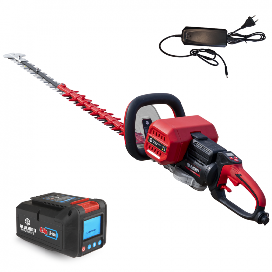 Blue Bird HT 23-70 - Taille-haie &eacute;lectrique &agrave; batterie 50,4V/5Ah - Lame da 70 cm