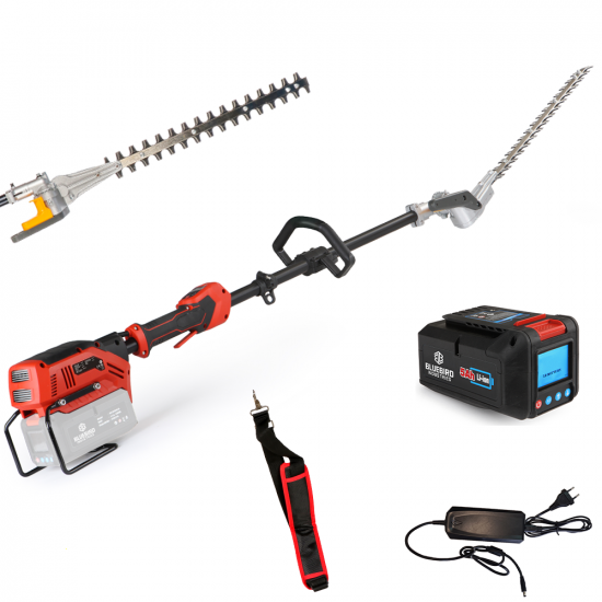 Blue Bird PHT 23-54 - Taille-haie &agrave; batterie sur perche de rallonge - 50,4 V/5 Ah