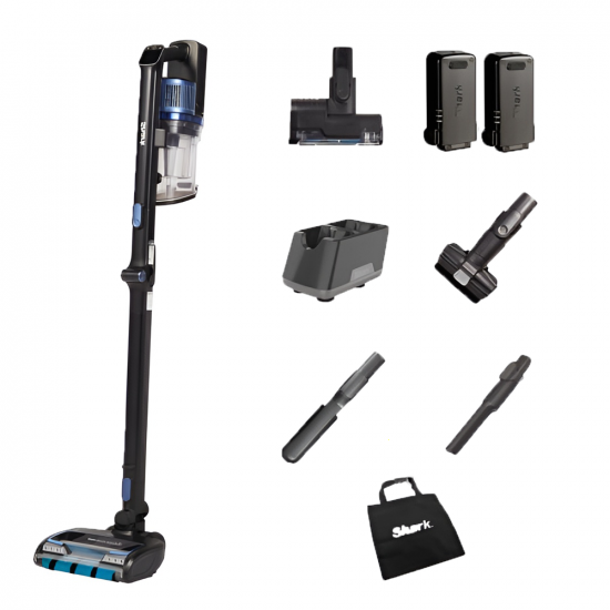 Shark Powerfins IZ320EUT - Aspirateur - Balai &agrave; batterie - Avec Pet kit - 2 batteries 21,6 V
