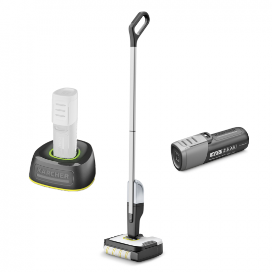 Karcher FC 2-4 - Nettoyeur de sols &agrave; batterie - 3 en 1 : lave, s&egrave;che et aspire