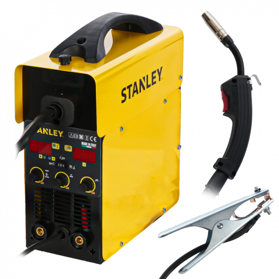 STANLEY MIG 160 - Poste &agrave; souder Inverter Multiproc&eacute;d&eacute; - MIG/MMA/TIG LIFT - GAZ/NO GAZ