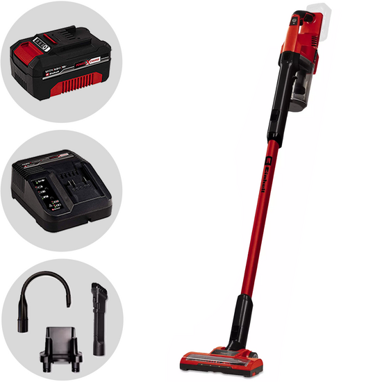 Einhell TE-SV 18 Li - Aspirateur - Balai &agrave; batterie - 2 en 1 - 18 V/4 Ah