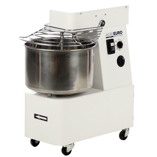 Pétrin à spirale Mixer 1500 H2O - 12 kg triphasé 2 vitesses à haut niveau d'hydratation