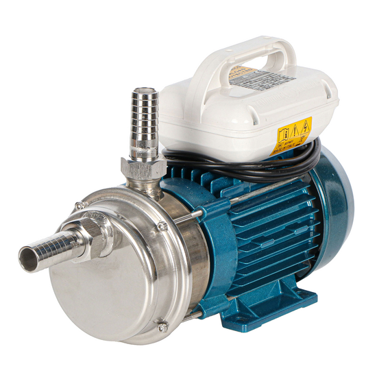 Tellarini ALM 25 - Pompe électrique de transfert pour huile en acier inoxydable - Raccord droits en acier inoxydable - Monophasée - 230V - Choisissez vos raccords !