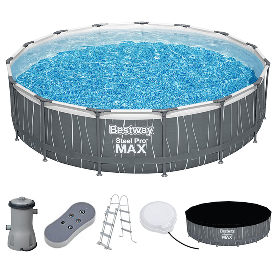 Bestway Steel Pro max 561GD - &Oslash;457x107 cm - Piscine ronde