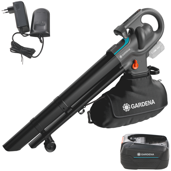 Gardena PowerJet Collect 18 P4A - Souffleur aspirateur &agrave; batterie - 18 V 4 Ah