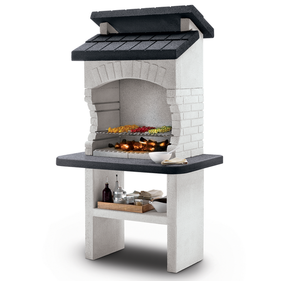 Palazzetti Olbia 2 - Barbecue en ma&ccedil;onnerie &agrave; bois et charbon