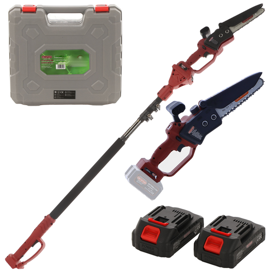 Archman PE01X - Élagueuse électrique à batterie + perche de rallonge - 205-265 cm - 2x 21V 4Ah