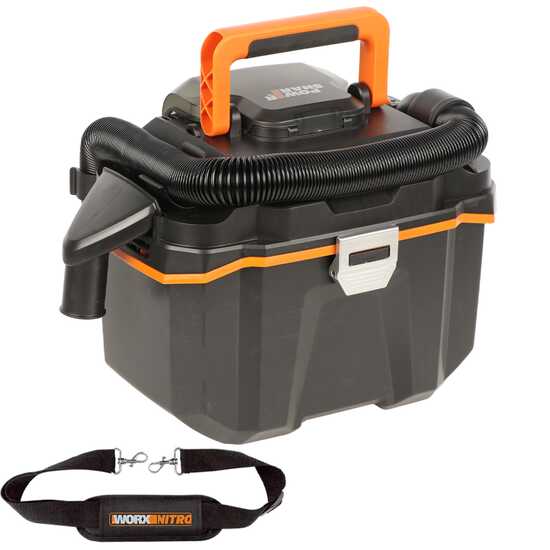 Worx Nitro WX031.9 - Aspirateur portable &agrave; batterie pour eau et poussi&egrave;res - SANS BATTERIE NI CHARGEUR