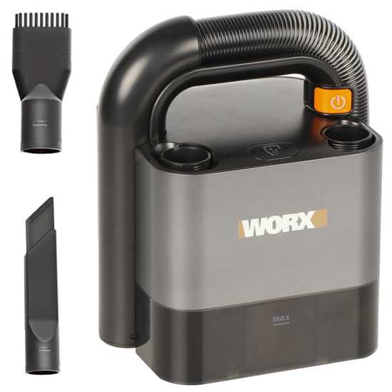 Worx WX030.9 - Aspirateur portable &agrave; batterie - SANS BATTERIE NI CHARGEUR
