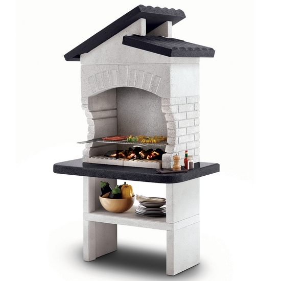Palazzetti Procida 2 - Barbecue en ma&ccedil;onnerie &agrave; bois et charbon