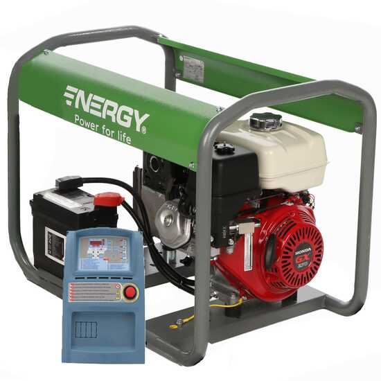 Groupe &eacute;lectrog&egrave;ne 4,4 KW monophas&eacute; ENERGY EY-5.5MBE-A - Moteur Honda