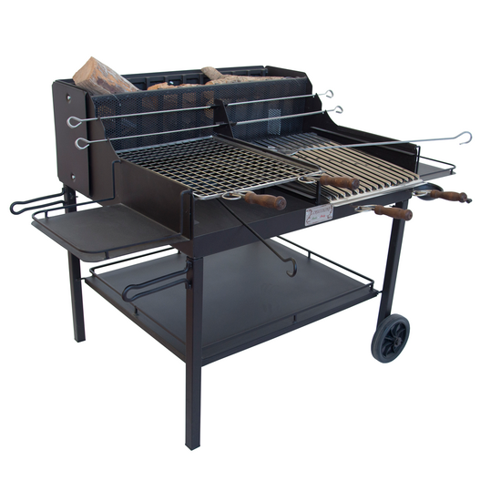 Cruccolini Little Tuscany - Barbecue en fer artisanal &agrave; bois et &agrave; charbon