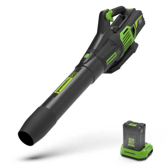 Greenworks GD60ABK4 - Souffleur axial &agrave; batterie - 60V/4Ah