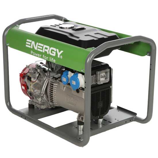 Groupe &eacute;lectrog&egrave;ne monophas&eacute; 6 kw - Energy EY-7MB AVR  - Moteur Honda