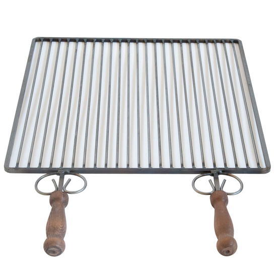 Cruccolini - Grille en fer - Poign&eacute;es en bois anti-br&ucirc;lures