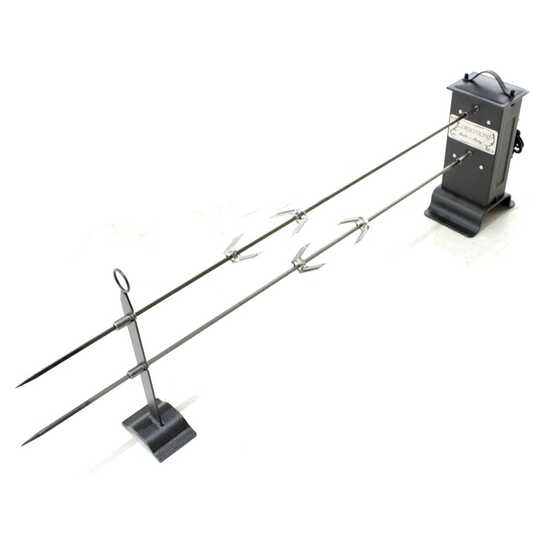 Tournebroche double électrique pour barbecues Cruccolini GA1-B