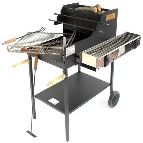 Cruccolini Ghiottone - Barbecue &agrave; bois et charbon en fer artisanal