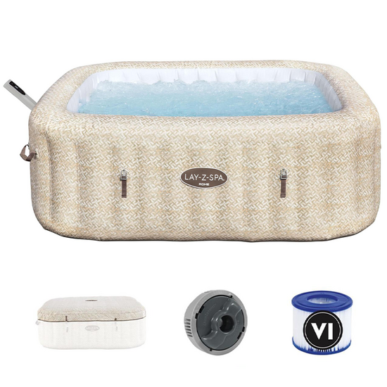 Bestway Lay-Z-Spa Roma AirJet 6001M - 201x201x71 cm - Spa gonflable pour 5-6 personnes