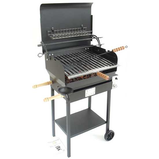 Barbecue &agrave; gaz en fer forg&eacute; Cruccolini Riviera , grille inox 50x38