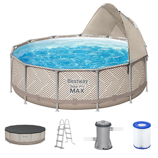 Bestway Steel Pro max 561FY - &Oslash;396x107 cm - Piscine ronde pour 7-8 personnes