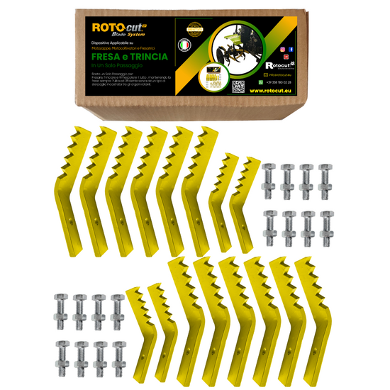 Dispositif Rotocut Ultra pour biner, broyer et remuer en un seul passage