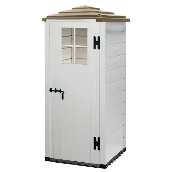 Garofalo Tuscany Evo 80 Pagoda - Abri de jardin - Avec fenêtre - 82,5 x 82,5 x 198 cm
