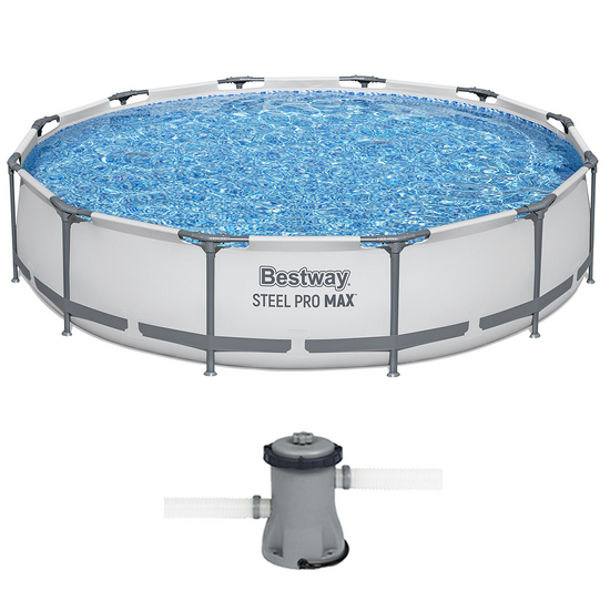 Bestway Steel Pro Max 56416 - &Oslash;366x76 cm - Piscine ronde pour 5-6 personnes