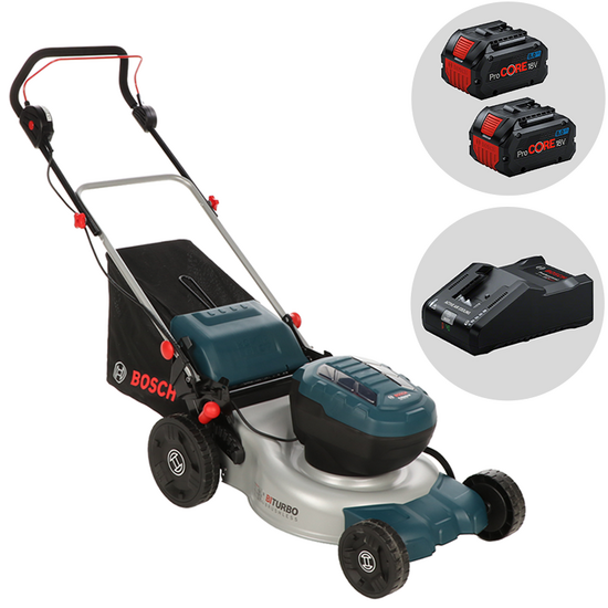 Bosch Professional GRA 18V2-46 - Tondeuse à gazon à batterie - 2x18V 8Ah - Coupe de 46 cm