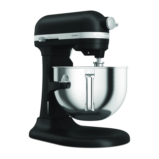 KitchenAid Artisan 5KSM60SPX-EBM Noir mat - Batteur mélangeur planétaire avec cuve amovible