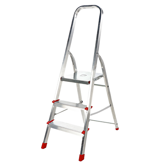 Escabeau en aluminium avec tréteau Alice 3, 3 marches, 1,27 m