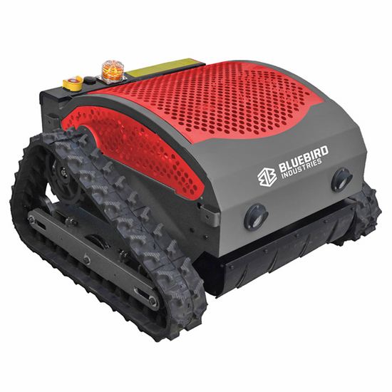 Blue Bird FM 24-65 - Robot de débroussaillage à chenilles hybride (thermique + batterie) - Radiocommandé