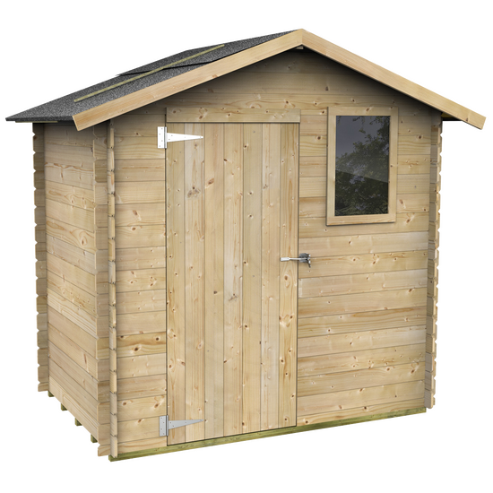 Alce Livia 198x130 - Abri de jardin en bois - Avec fenêtre frontale - 198x130x205 cm