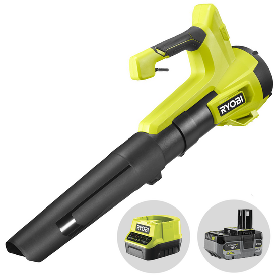 Ryobi RY18BLB-140 - Souffleur &agrave; feuilles &agrave; batterie turbojet - 18 V 4 Ah