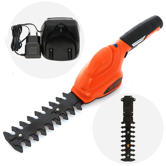 Black &amp; Decker GSL300-QW - S&eacute;cateur &agrave; gazon &agrave; batterie - 3,6 V 1,1 Ah