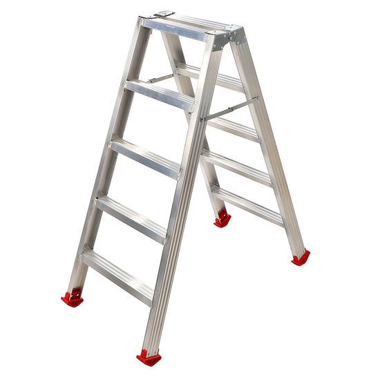 Escabeau double en aluminium 1031, 2x5 marches, 1,20 m