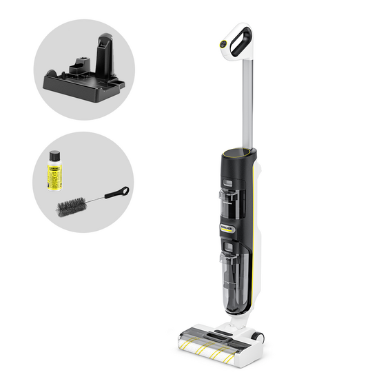 Karcher FCV 4 - Autolaveuse &agrave; batterie - 3 en 1 : lave, s&egrave;che et aspire