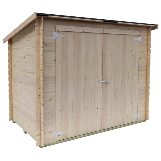 Alce Eureka 218x130 - Abri de jardin en bois - Toit &agrave; une pente - 218x130x167 cm