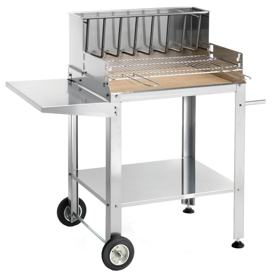 Ompagrill BetSteel 56690/X - Barbecue à bois et charbon