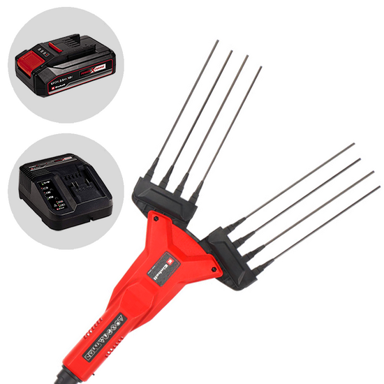 Einhell GE-FS 18/53 - Peigne vibreur à batterie - Perche télescopique - 18V 2.5Ah