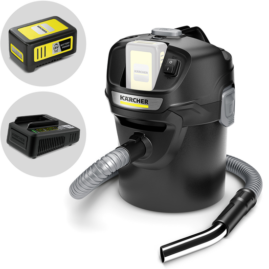 Karcher AD 2 Battery - Aspirateur multifonction - Fût en métal 14 L - 18V/ 5,0 Ah