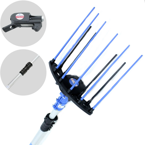 Campagnola Nuovo Holly - Perche en aluminium - 210 - 280 cm - Peigne vibreur &eacute;lectrique &agrave; batterie