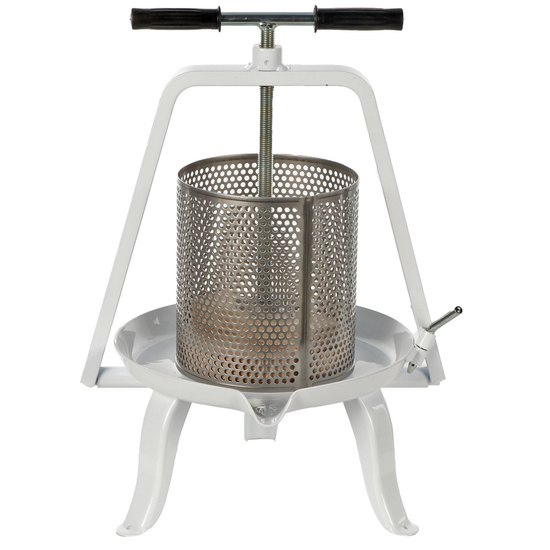 Enotecnica Pillan &ndash; Pressoir &agrave; vis pour fruits et l&eacute;gumes 9 L &ndash; Cage en acier inoxydable