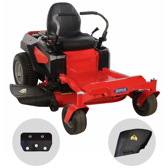 Ama Z TURN ZTR107H - Tracteur autoporté professionnel à rayon de braquage zéro - Éjection latérale - Moteur 546 cm3