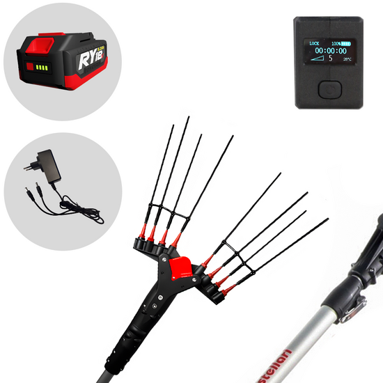 Castellari Vertigo L 18V - Peigne vibreur &eacute;lectrique &agrave; batterie 240-330 cm - 18V/5,2ah