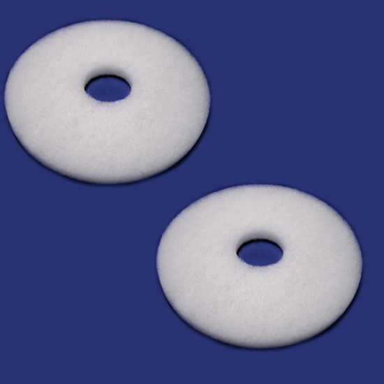 Double disque abrasif blanc pour autolaveuse Grande Brio 55