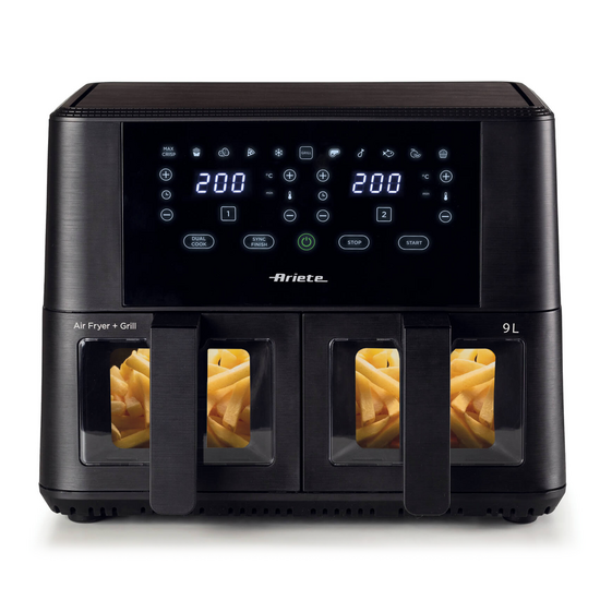 Ariete 4631 - Friteuse à air double vitrage 9 L